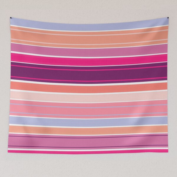 Item preview, Multi-Colored Stripes, Thin and Wide Stripes, Purple, Pink, Blue Shades designed and sold by zanydoodles.