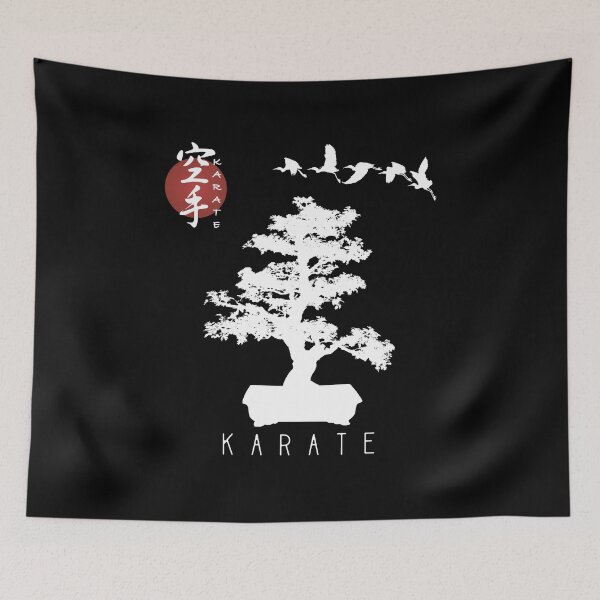 Item preview, Bonsai Tree Karate Calligraphy Kanji Design for a Karate Instructor / Karate Beginner - For A Karate Lover designed and sold by TheKarateStore.