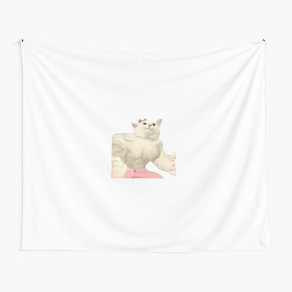 Funny Cat Meme Blur Tapestry for Sale by volkaneeka