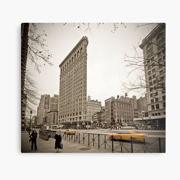 Flat Iron Building Metal Print