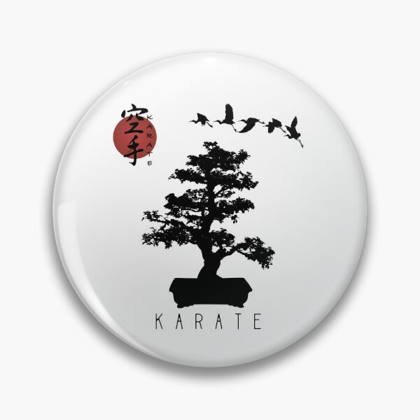 Item preview, Bonsai Tree Karate Calligraphy Kanji Design for a Karate Instructor / Karate Beginner - For A Karate Lover designed and sold by TheKarateStore.
