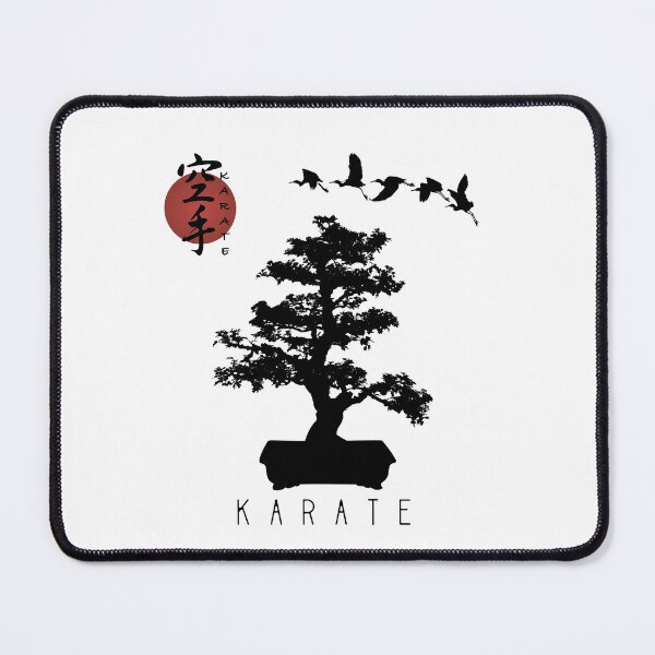 Item preview, Bonsai Tree Karate Calligraphy Kanji Design for a Karate Instructor / Karate Beginner - For A Karate Lover designed and sold by TheKarateStore.