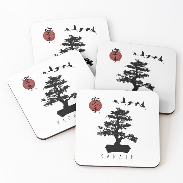 Item preview, Bonsai Tree Karate Calligraphy Kanji Design for a Karate Instructor / Karate Beginner - For A Karate Lover designed and sold by TheKarateStore.
