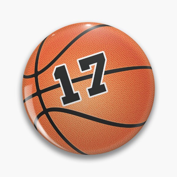 Item preview, Basketball ball number 17, seventeen designed and sold by TheCultStuff.