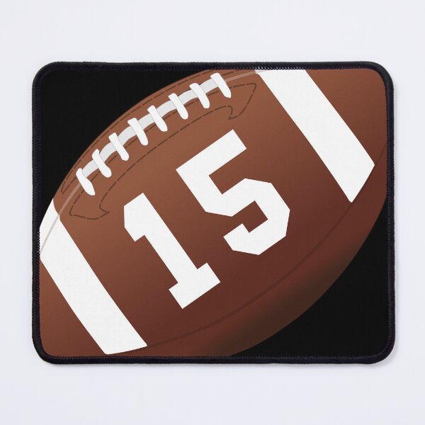 Item preview, American football ball number 15, fifteen designed and sold by TheCultStuff.