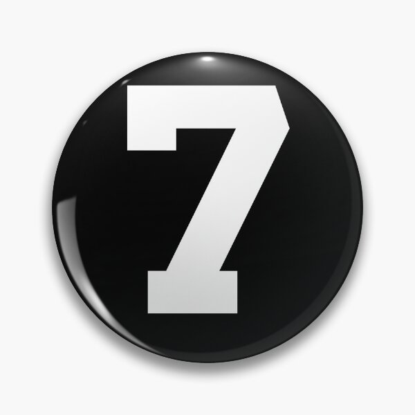 Item preview, Number 7, White seven, Sports number 7 designed and sold by TheCultStuff.