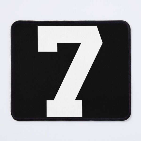 Item preview, Number 7, White seven, Sports number 7 designed and sold by TheCultStuff.