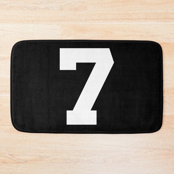 Item preview, Number 7, White seven, Sports number 7 designed and sold by TheCultStuff.