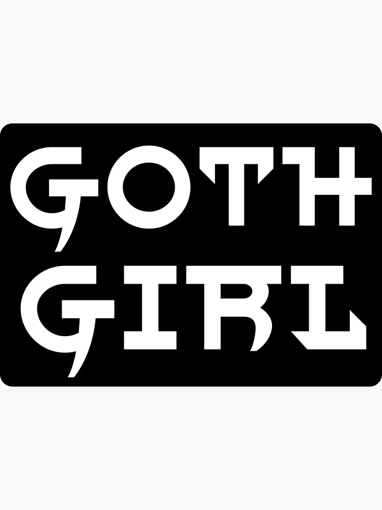 Goth Girl Sticker For Sale By Muhammad Amr303 Redbubble 8745