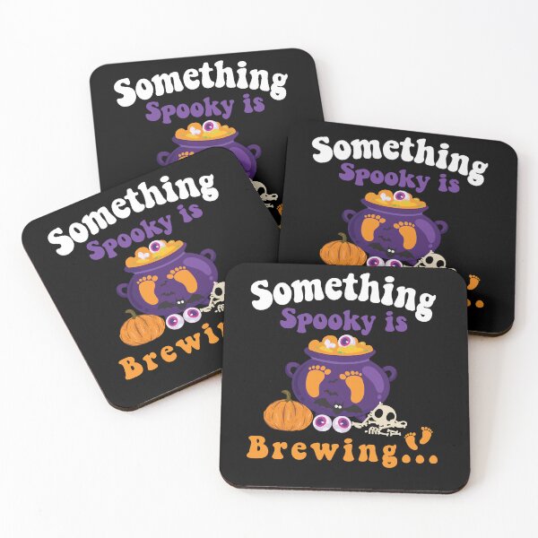 Item preview, Something Spooky Is Brewing Halloween Pregnancy Announcement designed and sold by Jake  Knifer.