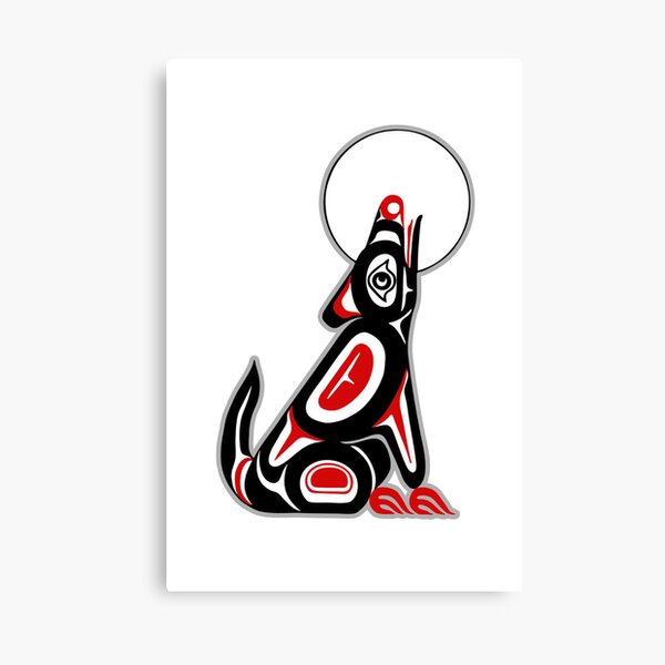Item preview, Haida Wolf Howling At The Moon designed and sold by Canadiana and more....