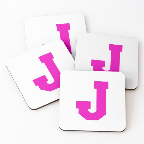 Item preview, Alphabet, Pink J, Sports letter J designed and sold by TheCultStuff.