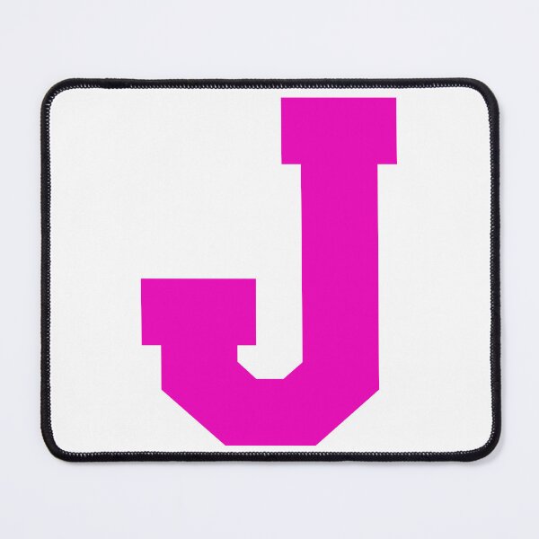 Item preview, Alphabet, Pink J, Sports letter J designed and sold by TheCultStuff.