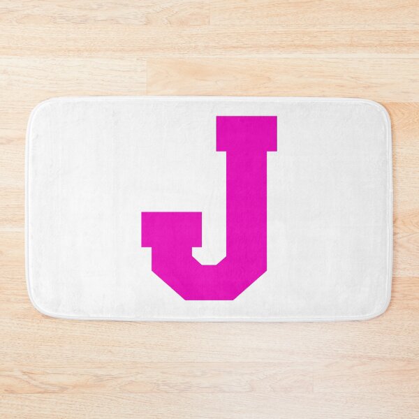 Item preview, Alphabet, Pink J, Sports letter J designed and sold by TheCultStuff.