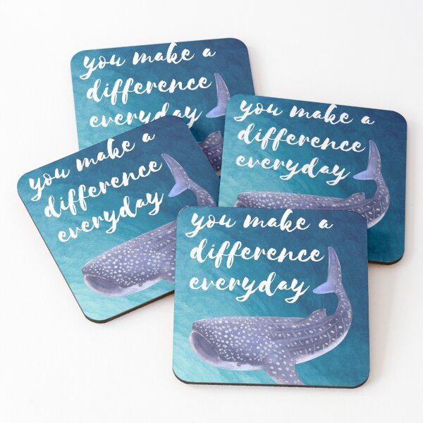 Item preview, You Make A Difference Everyday  | Starry Whale Shark | Whale Shark watercolor designed and sold by SodaPUNCH.