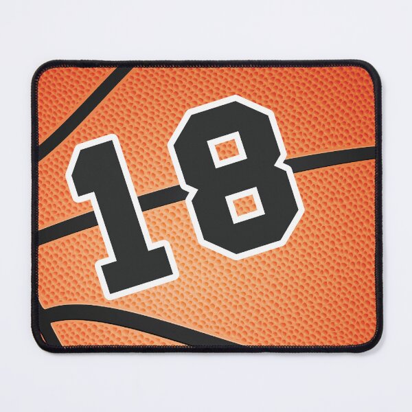 Item preview, Basketball ball number 18, eighteen designed and sold by TheCultStuff.