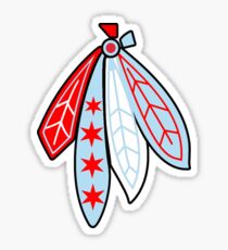 Chicago Blackhawks Logo -Feathers Chicago Stars Sticker