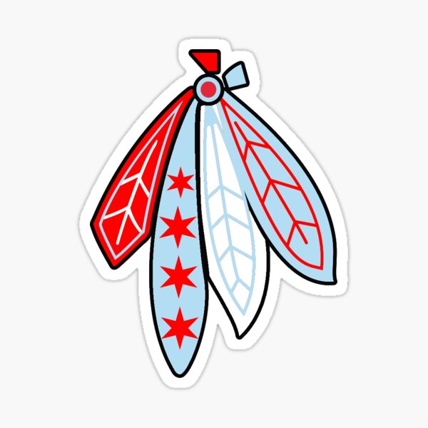 Chicago Blackhawks Logo -Feathers Chicago Stars Sticker