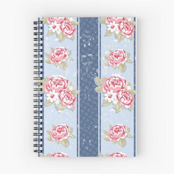 Item preview, Grungy Roses on Blue Trellis designed and sold by Rainbows Galore.