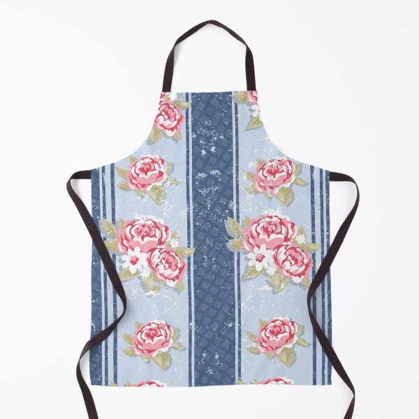 Item preview, Grungy Roses on Blue Trellis designed and sold by Rainbows Galore.