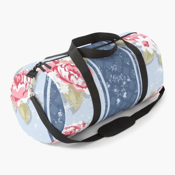 Item preview, Grungy Roses on Blue Trellis designed and sold by Rainbows Galore.