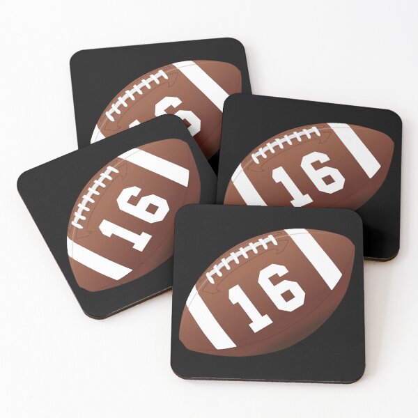 Item preview, American football ball number 16, sixteen designed and sold by TheCultStuff.