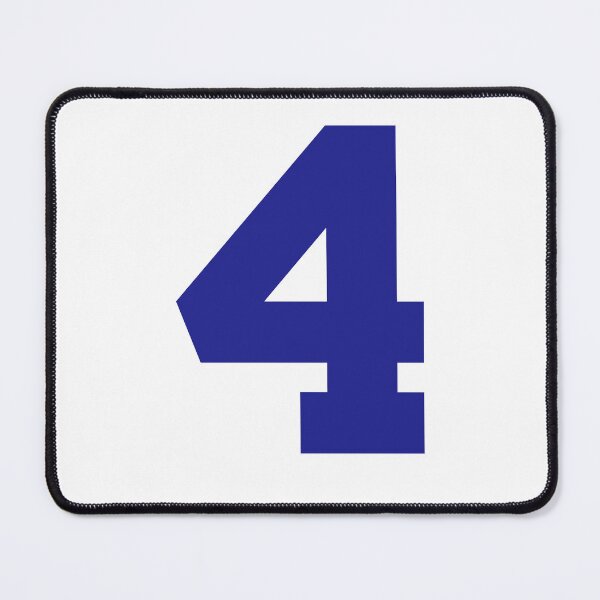 Item preview, Number 4, Blue four, Sports five designed and sold by TheCultStuff.