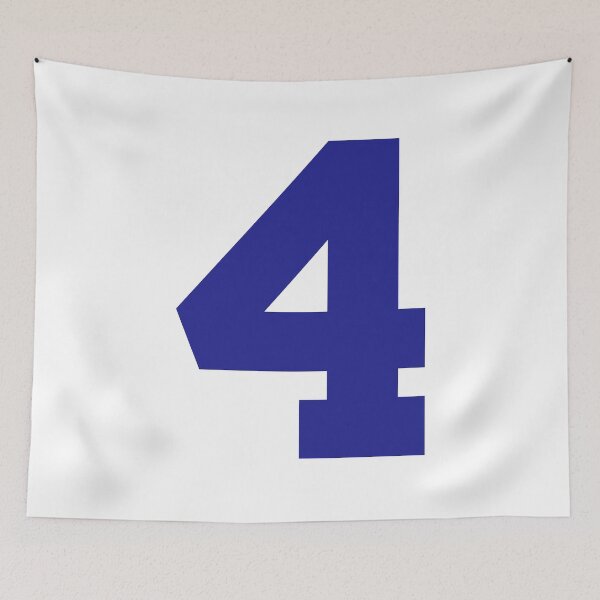 Item preview, Number 4, Blue four, Sports five designed and sold by TheCultStuff.