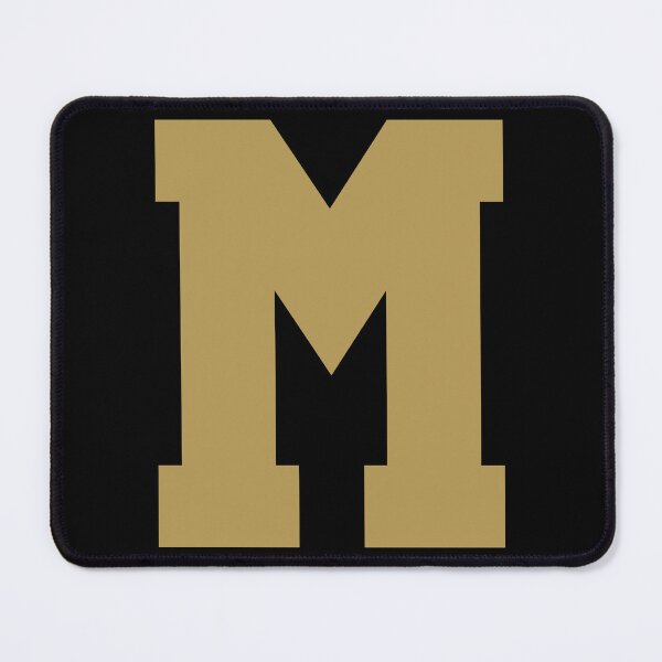 Item preview, Alphabet, Gold M, Sports letter M designed and sold by TheCultStuff.