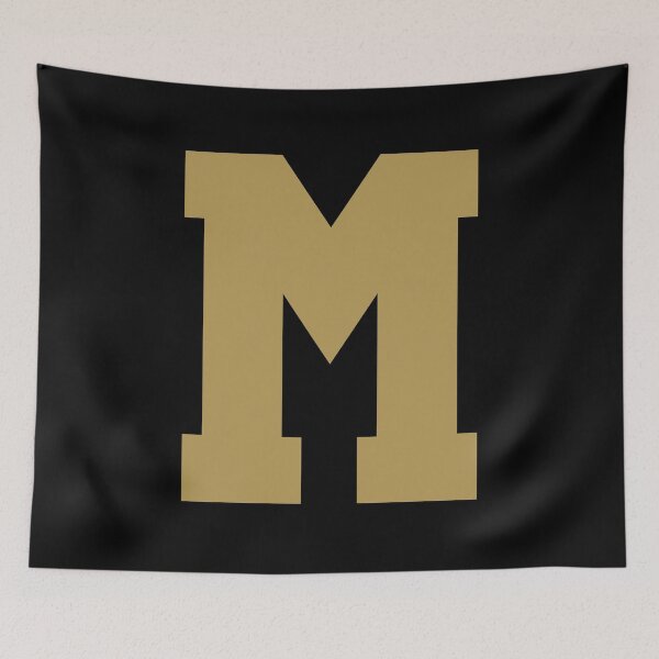 Item preview, Alphabet, Gold M, Sports letter M designed and sold by TheCultStuff.