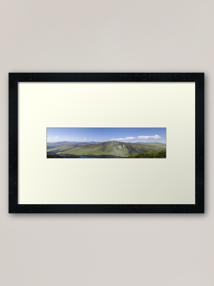 Alternate view of Wicklow Mountains, Ireland - Panoramic Framed Art Print