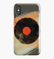 Vinyl Record Retro T-Shirt - Vinyl Records Modern Grunge Design iPhone Case
