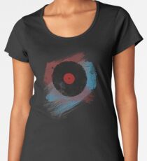 Vinyl Record - Modern Vinyl Records Grunge Design - Tshirt and more Women's Premium T-Shirt