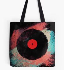 Vinyl Record - Modern Vinyl Records Grunge Design - Tshirt and more Tote Bag