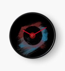 Vinyl Record - Modern Vinyl Records Grunge Design - Tshirt and more Clock