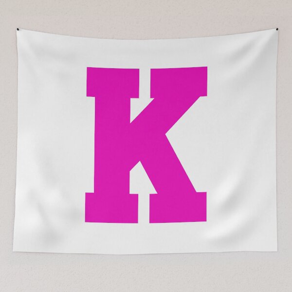 Item preview, Alphabet, Pink K, Sports letter K designed and sold by TheCultStuff.