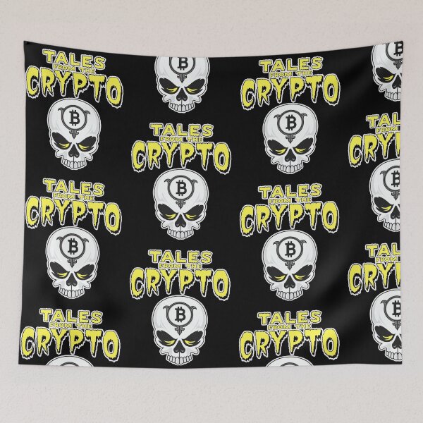 Item preview, TALES FROM THE CRYPTO FUNNY HALLOWEEN BITCOIN PARODY designed and sold by w1ckerman.