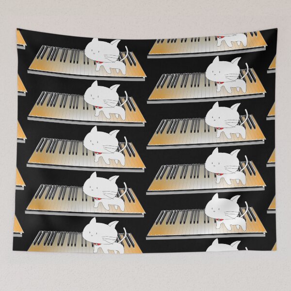 Item preview, KITTEN ON PIANO KEYBOARD designed and sold by DomGDesign.