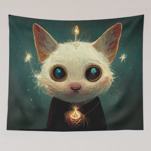 Item preview, Cute magic cat designed and sold by ekarib.