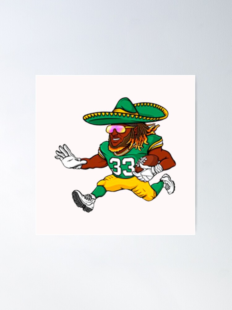 Aaron Jones Alternate Jersey Poster for Sale by designsheaven