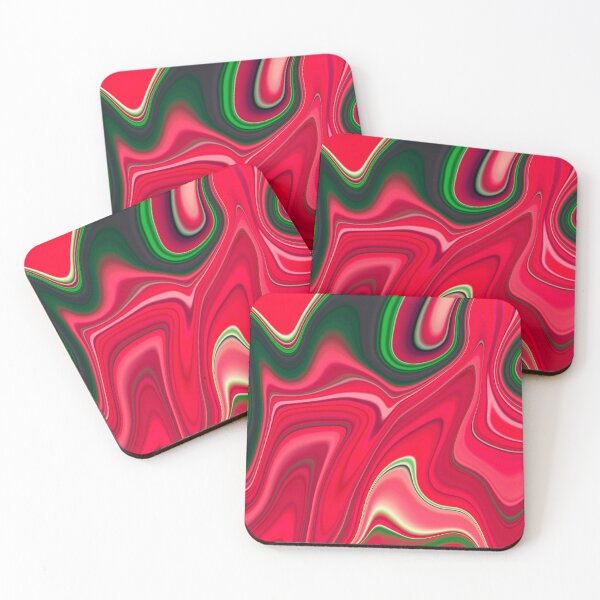 Item preview, Watermelon liquid fluid art  designed and sold by Emotionville.