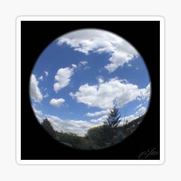 Earth Landscape in a Crystal Ball Sticker