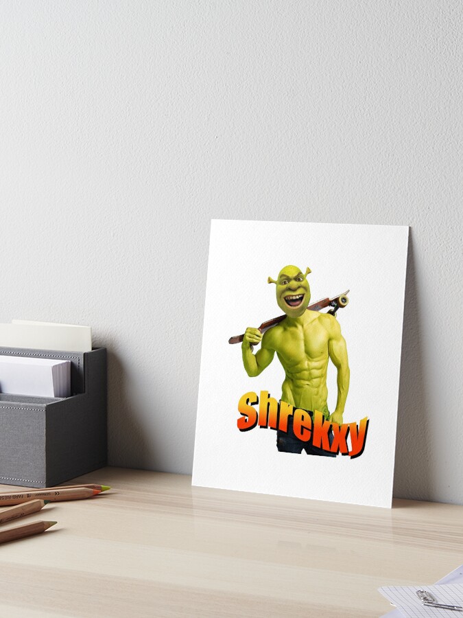 Shrek meme | Art Board Print