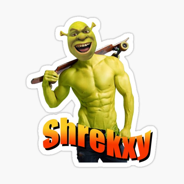 Cara Shrek Meme Stickers for Sale