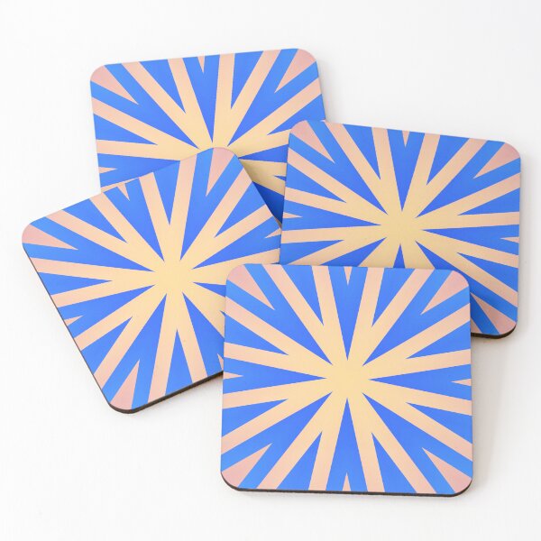 Item preview, Bursting Star Blue Yellow Pink Gradient designed and sold by ArticLotusShop.