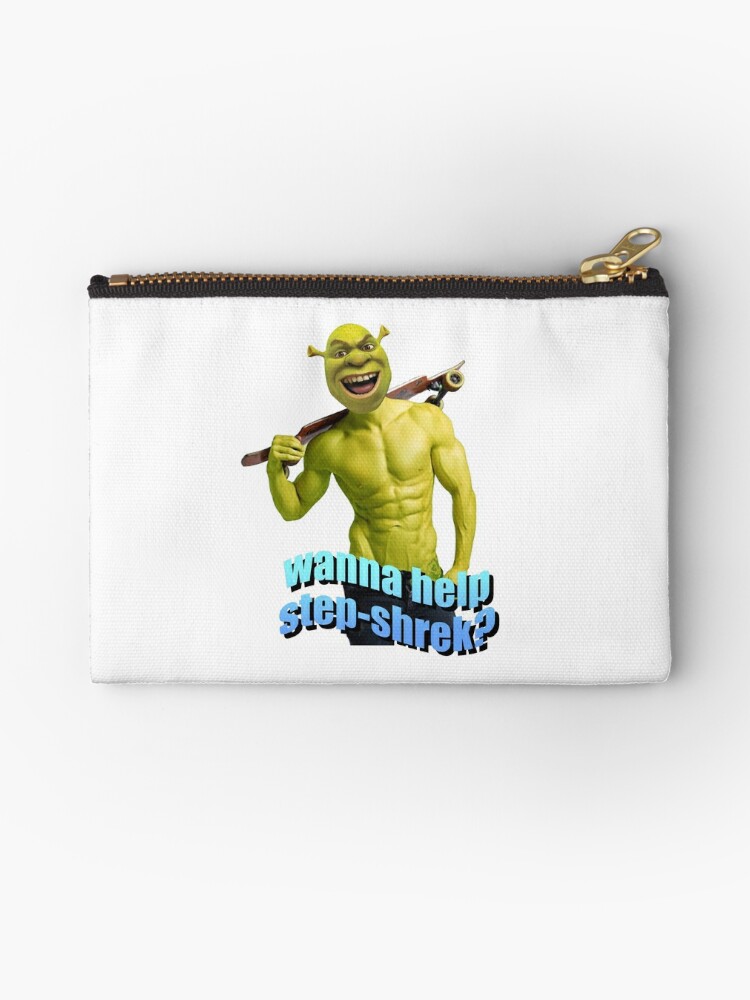 Shrek face meme | Zipper Pouch