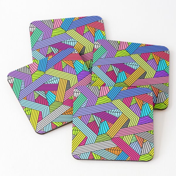 Item preview, Colorful geometric retro pattern lines designed and sold by IMNIUM.
