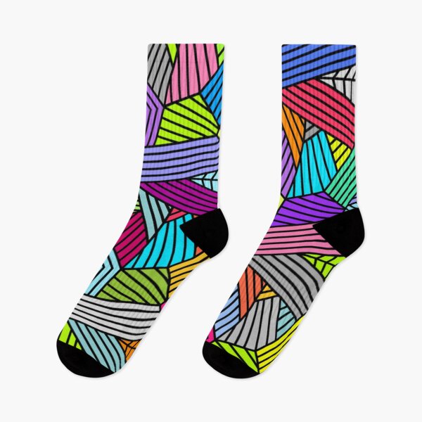 Item preview, Colorful geometric retro pattern lines designed and sold by IMNIUM.