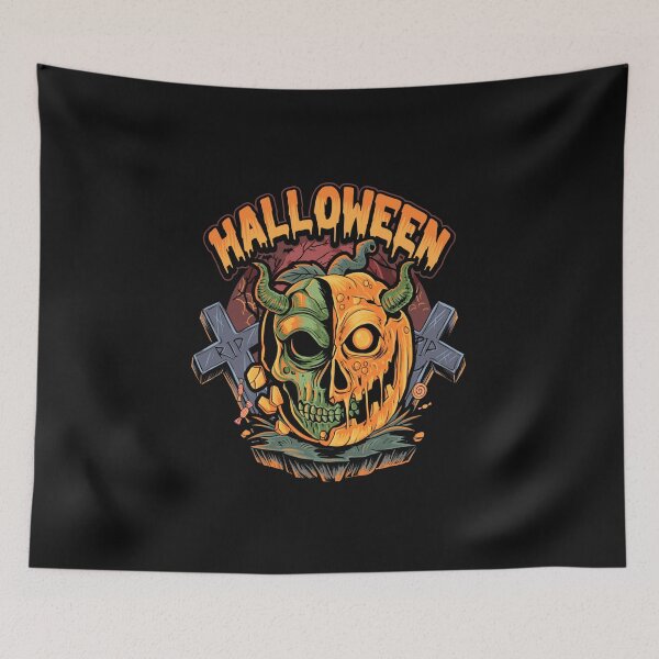 Item preview, Halloween Scary Evil Pumpkin Head designed and sold by fejoa.