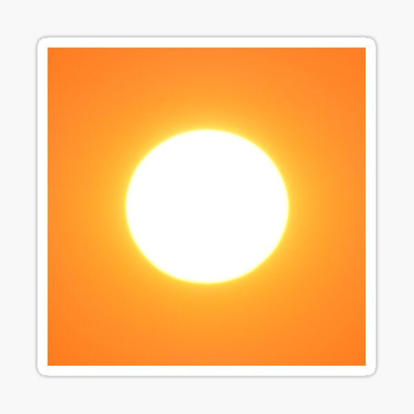 Let the Sun Shine in the Evening Sticker
